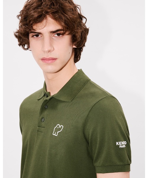 (日本未発売モデル) KENZO ケンゾー　ポロシャツ Mサイズ グレー 中古・古着通販】KENZO (ケンゾー) KENZO FIT TIGER CREST POLO