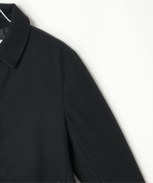 「ikka」 ステンカラーコート L ネイビー メンズ_画像4