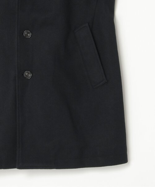 「ikka」 ステンカラーコート L ネイビー メンズ_画像6