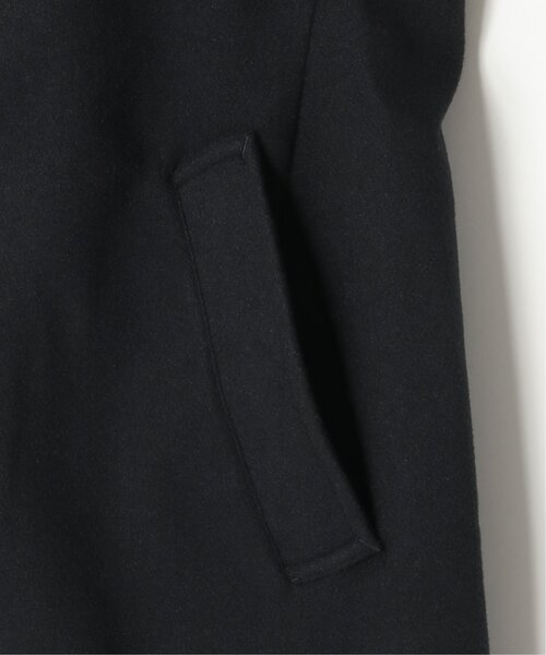 「ikka」 ステンカラーコート L ネイビー メンズ_画像9