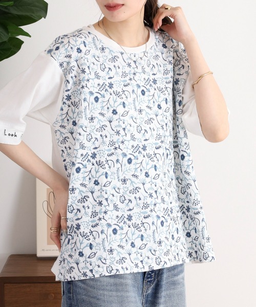 tシャツ EMAGO どこにいるのかな刺繍Ｔシャツ レディース