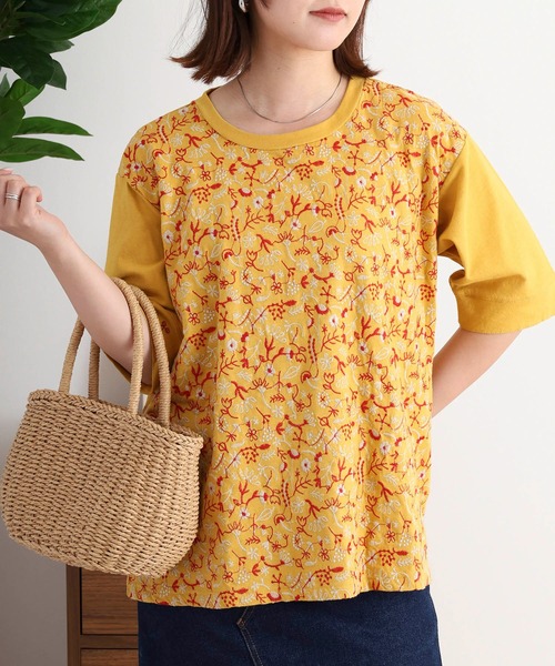 tシャツ EMAGO どこにいるのかな刺繍Ｔシャツ レディース Emago tシャツ EMAGO どこにいるのかな刺繍Tシャツ レディース