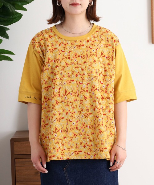 tシャツ EMAGO どこにいるのかな刺繍Ｔシャツ レディース Emago tシャツ EMAGO どこにいるのかな刺繍Tシャツ レディース
