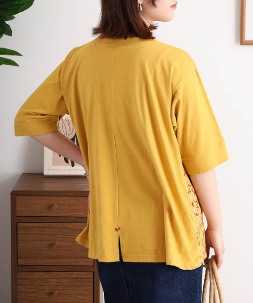 Emago tシャツ EMAGO どこにいるのかな刺繍Tシャツ レディース