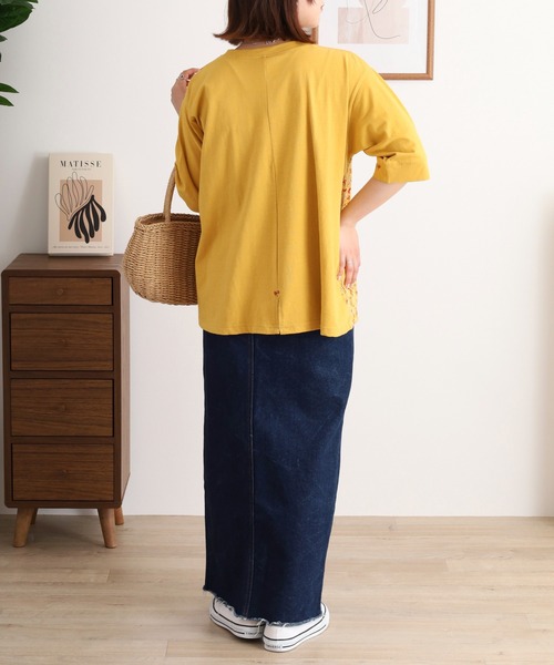 tシャツ EMAGO どこにいるのかな刺繍Ｔシャツ レディース 楽天市場】どこにいるのかな刺繍Tシャツ emago ナチュラル