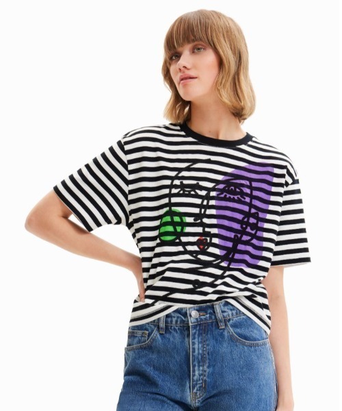 「Desigual」 半袖Tシャツ M ブラック レディース Desigual 「Desigual」 半袖Tシャツ M ブラック レディース