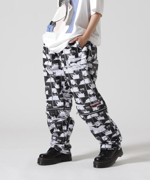【新品未開封】 オーバープリント over print パンツ 新作 over print（オーバープリント） ワイドパンツ パンツ overprint