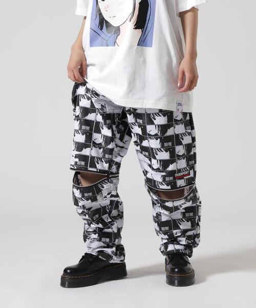 overprint ズボン over print（オーバープリント） ワイドパンツ パンツ overprint
