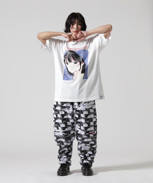 over print（オーバープリント） ワイドパンツ パンツ overprint