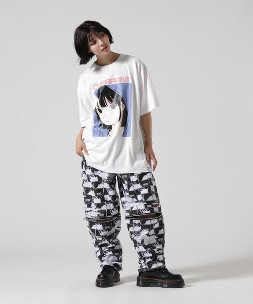 overprint ズボン over print（オーバープリント） ワイドパンツ パンツ overprint
