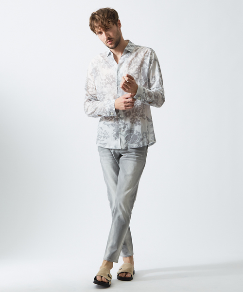 5351 POUR LES HOMMES ストレッチデニムパンツ クラッシュ加工 5351 POUR LES HOMMES ストレッチデニムパンツ クラッシュ加工