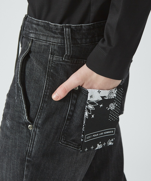 5351 POUR LES HOMMES 「5351 HOMMES」 ダメージ加工デニム