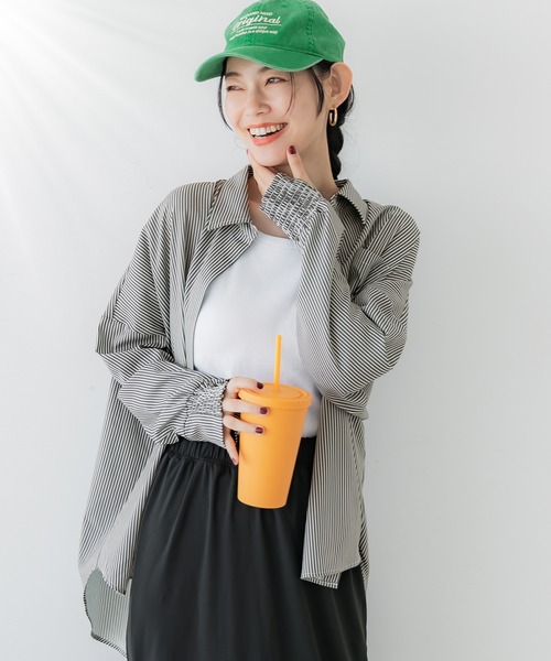 ナゴンスタンス　ラッシュガード PE RibBorder Cropped プルオーバー（ラッシュガード