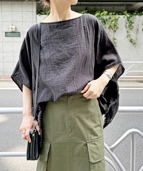 「Spick & Span」 7分袖ブラウス FREE ブラック レディース