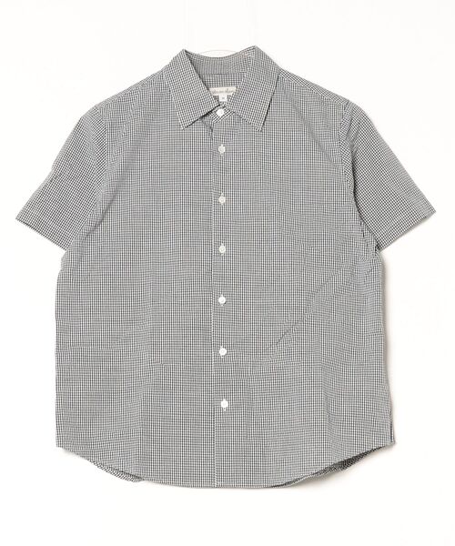「Steven Alan」 半袖シャツ MEDIUM ダークグレー レディース