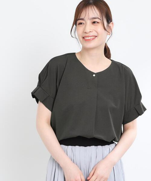 tシャツ 「E‐QUALITY」Vネックジャージカットソー レディース