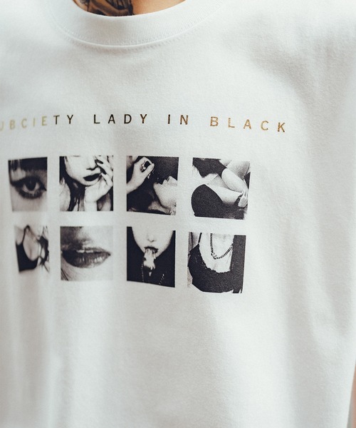 「Subciety」 半袖Tシャツ MEDIUM ホワイト メンズ