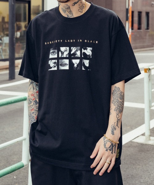 「Subciety」 半袖Tシャツ MEDIUM ホワイト メンズ