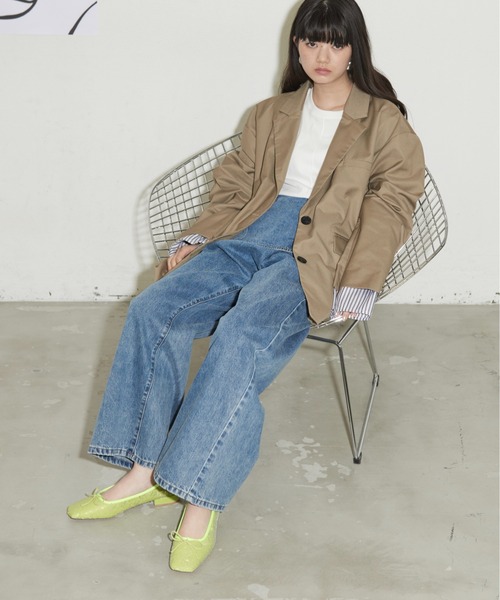 「THE YOn」 フラットパンプス 38 シルバー レディース
