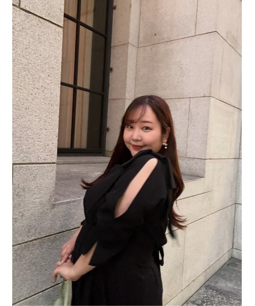 ちゃんごブラック38ロングタイプ SMILELAND ワンピース 「大きいサイズ」「らめちゃんコラボ」ウエスト