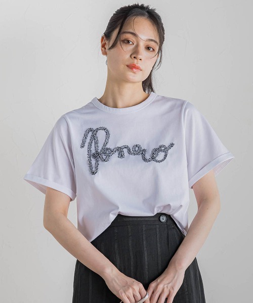 tシャツ フリンジコードロゴTシャツ「手洗い可能」 レディース