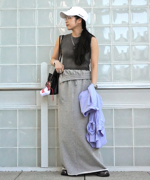 AP STUDIO スカート フォールドオーバースウェットスカート