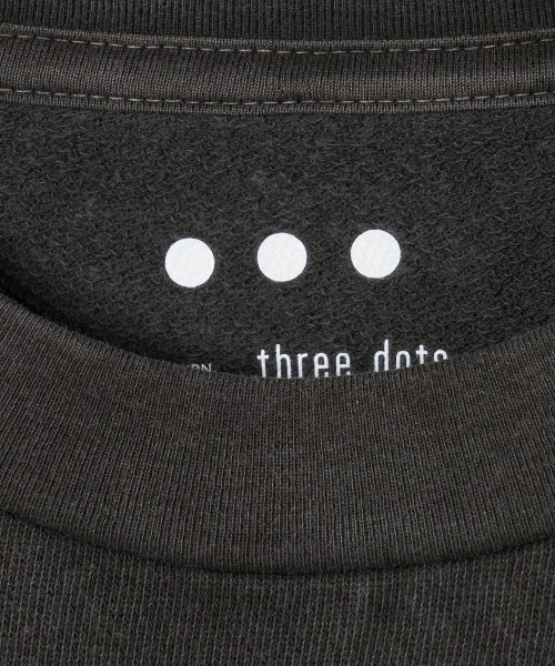 「three dots」 半袖Tシャツ MEDIUM ライトブルー メンズ