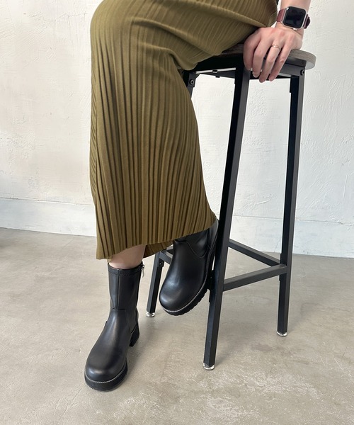 NEUE THE MARKET ブーツ 「レイン対応」タンクソールショートブーツ