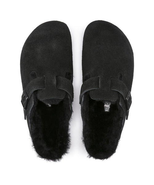 BIRKENSTOCK ビルケンシュトック Boston Shearling ボストン シアリング サンダル  ブラック 42 BIRKENSTOCK（ビルケンシュトック） サンダル 「公式
