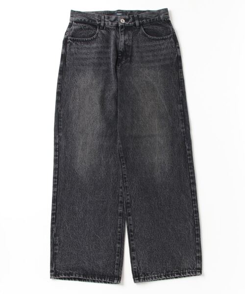 「BEAMS HEART」 加工デニムパンツ MEDIUM ブラック メンズ