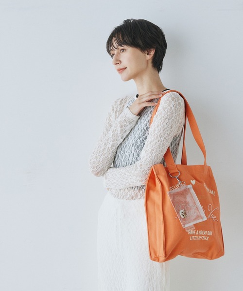 「PAUL & JOE ACCESSOIRES」 トートバッグ FREE ホワイト レディース_画像3