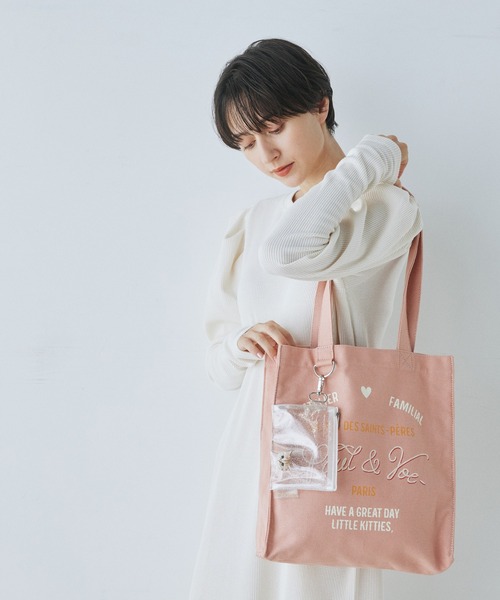 「PAUL & JOE ACCESSOIRES」 トートバッグ FREE ホワイト レディース_画像5