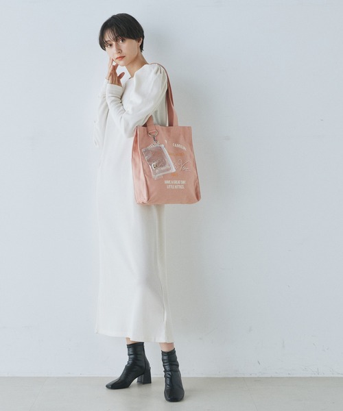 「PAUL & JOE ACCESSOIRES」 トートバッグ FREE ホワイト レディース_画像6