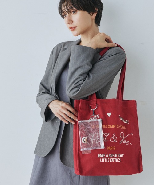 「PAUL & JOE ACCESSOIRES」 トートバッグ FREE ホワイト レディース_画像9