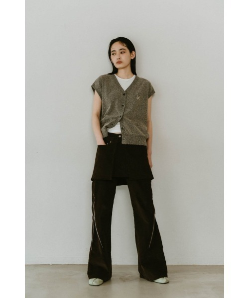 クヌースマーフ ジレ Knuth Marf ベスト ジレ embroidery knit best レディース