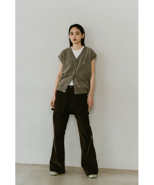 クヌースマーフ ジレ Knuth Marf ベスト ジレ side zip knit vest レディース メンズ