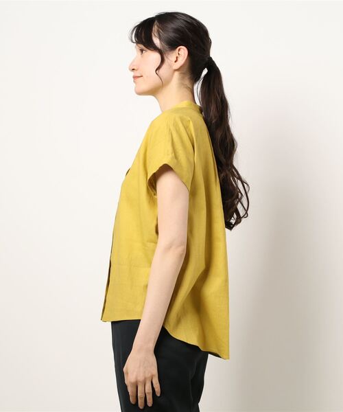 「ReNorm」 半袖ブラウス フリー オフホワイト レディース_画像2