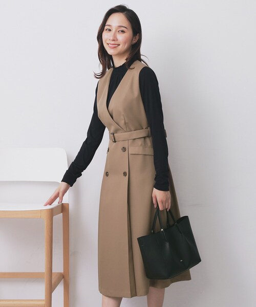 英国王室御用達デンマークデザイナー 定価8万 とろみイージーお上品ワンピース 英国王室御用達デンマークデザイナー 定価8万 とろみイージーお