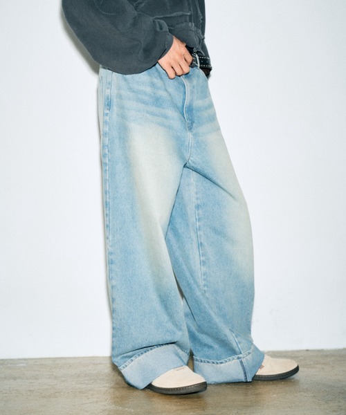 完売品✨新品タグなし 147 イチヨンナナ ロールアップデニム S Elanque ジーンズ roll-up denim/ロールアップデニム メンズ