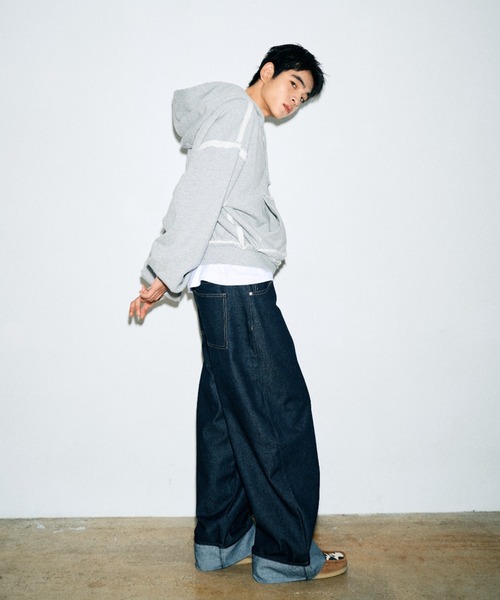 Elanque ジーンズ roll-up denim/ロールアップデニム メンズ