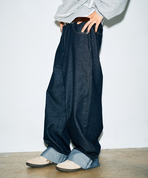 Elanque ジーンズ roll-up denim/ロールアップデニム メンズ