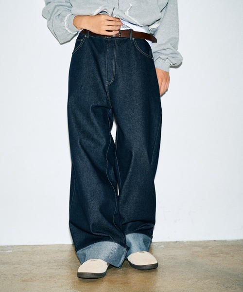 完売品✨新品タグなし 147 イチヨンナナ ロールアップデニム S Elanque ジーンズ roll-up denim/ロールアップデニム メンズ