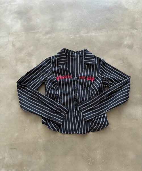 SHAGGIE（シャギー） ブラウス シャツ 「ViVi掲載」刺繍入りピン