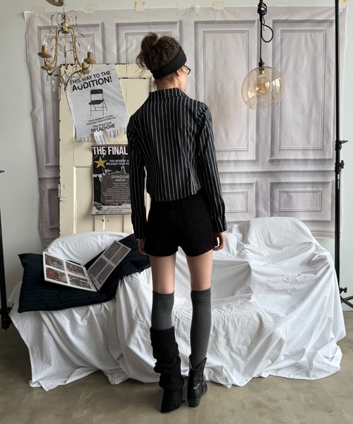 SHAGGIE（シャギー） ブラウス シャツ 「ViVi掲載」刺繍入りピン
