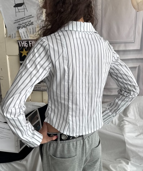 SHAGGIE（シャギー） ブラウス シャツ 「ViVi掲載」刺繍入りピン
