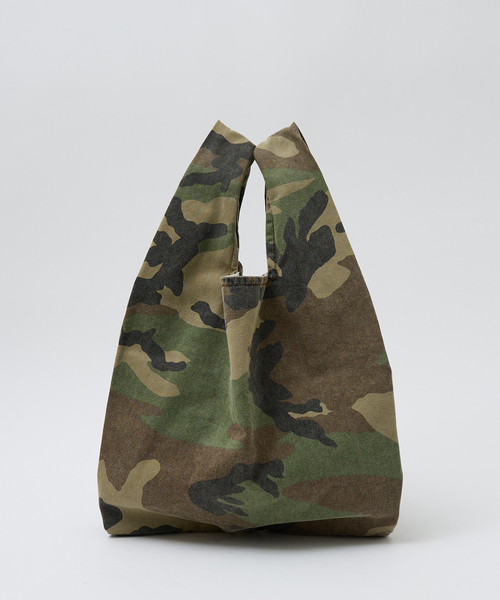 ☆XSサイズ☆カモフラ迷彩柄レザー×オリーブ裏地のミニトートバッグ本革ミリタリー ☆XSサイズ☆カモフラ迷彩柄レザー×オリーブ裏地のミニトートバッグ本革