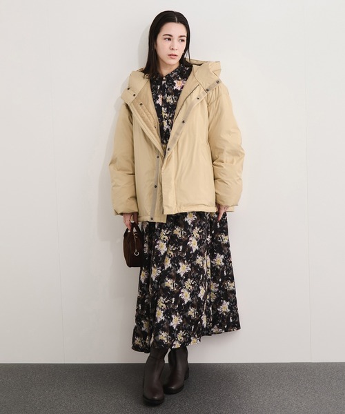 LE CERCLE par rope' ワンピース ニュアンスフラワープリント