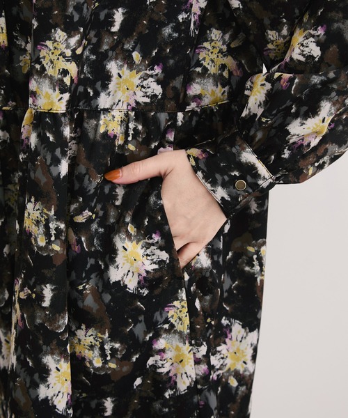 LE CERCLE par rope' ワンピース ニュアンスフラワープリント