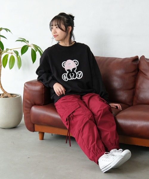 【YUKI】3月1日までお取置き⋆ameri✩ファーパッチワークスウェット 🥀