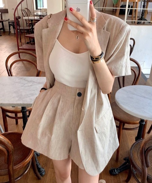 「GEMEDA」 セットアップ M ダークグレー レディース_画像2